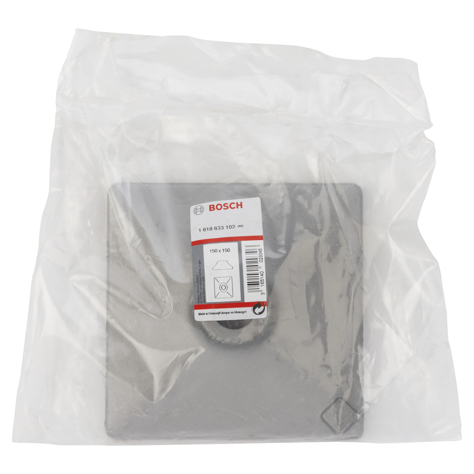 Bosch Stampferplatte, 150 x 150 mm für Werkzeughalter 1 618 609 003 - 1618633102