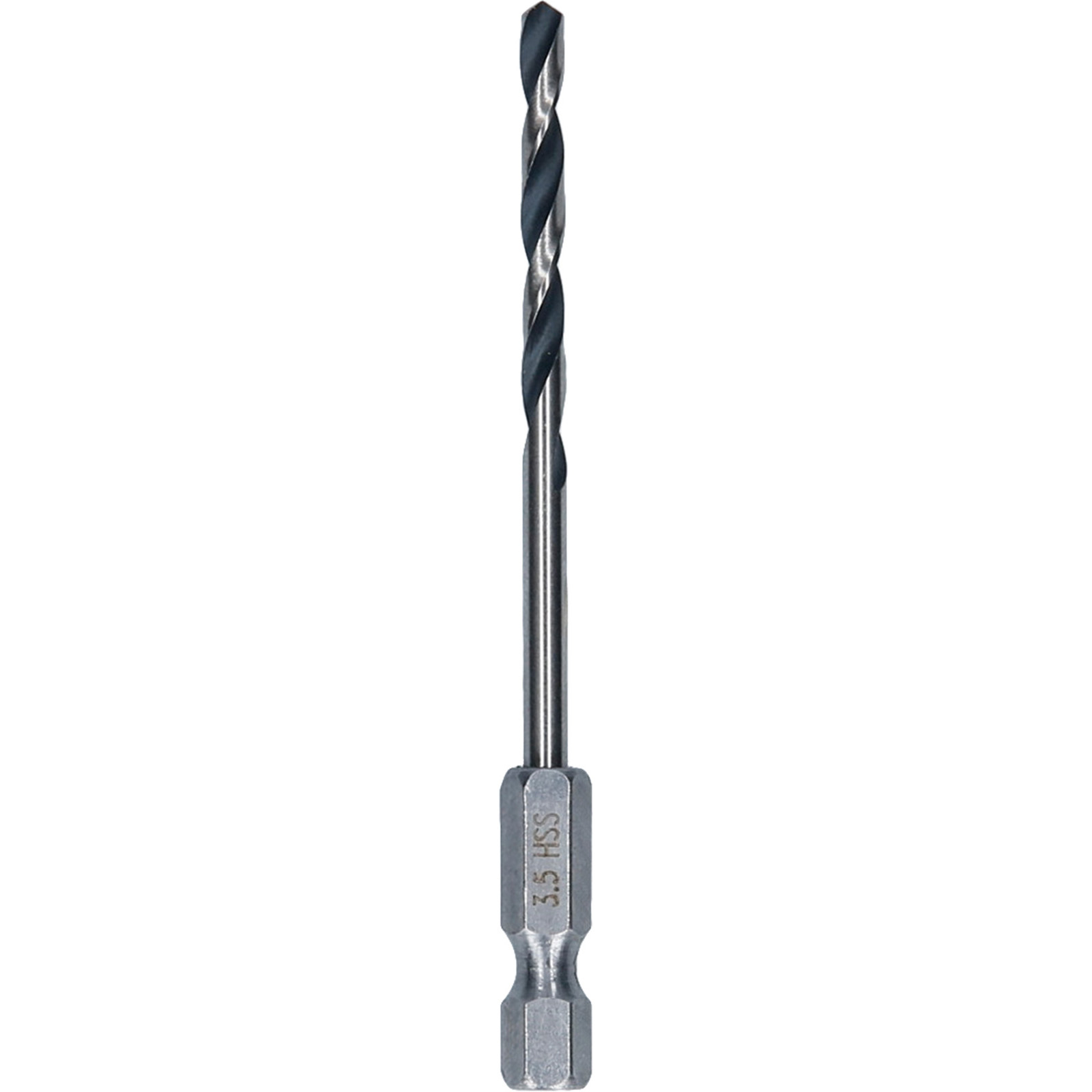 Bosch 1x HSS PointTeQ Hex Sechskantbohrer 3,5 x 39 x 79 mm - 2608577522