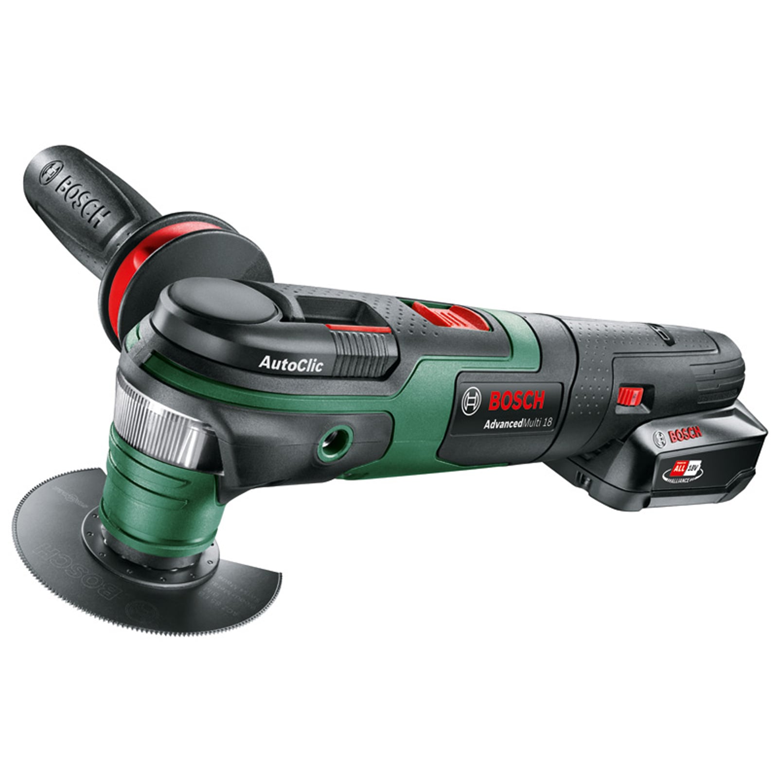Bosch Akku-Multifunktionswerkzeug AdvancedMulti 18, 1 x Akku PBA 18V 2.5Ah im Koffer