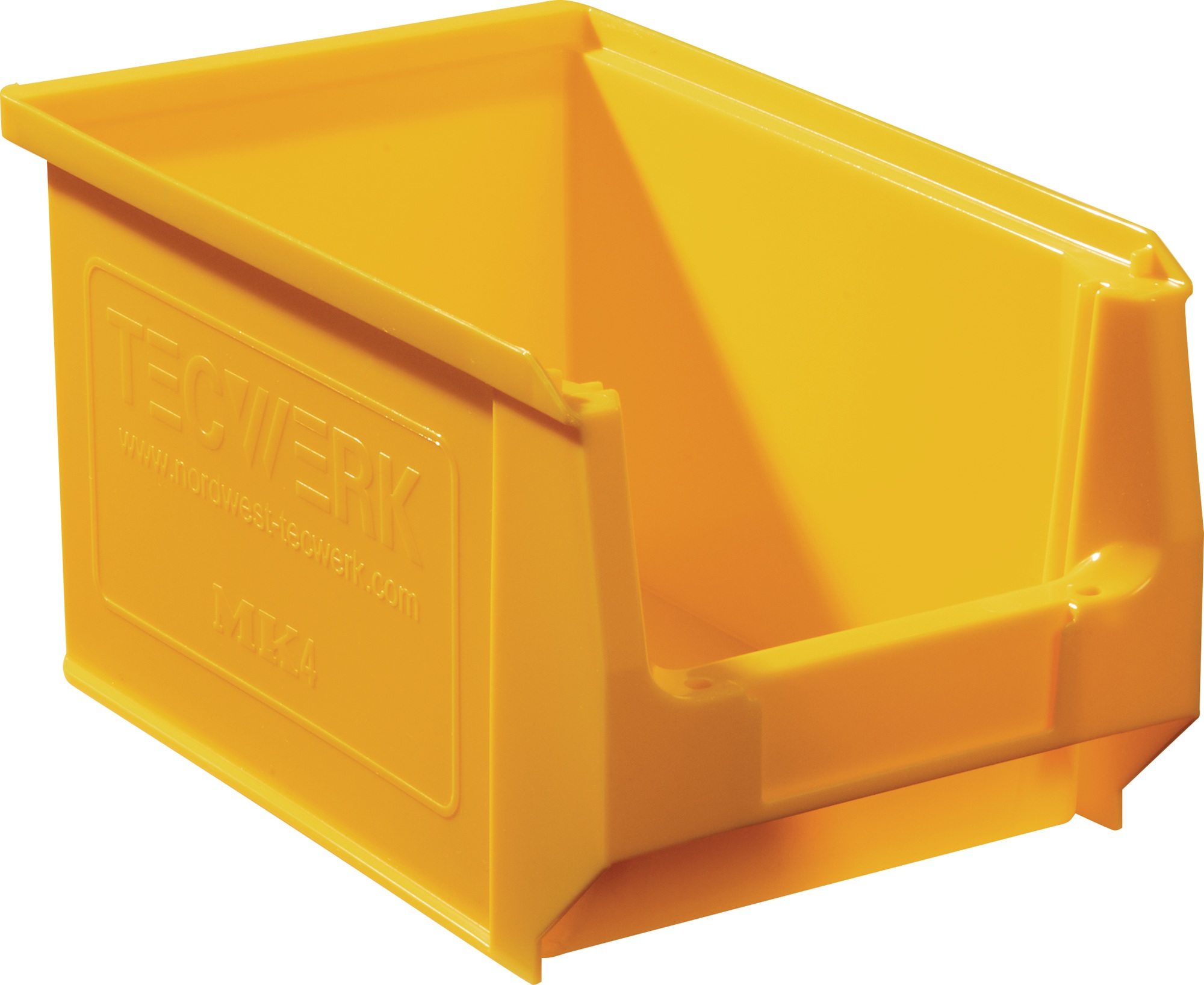 Sichtlagerkasten L230/200xB150xH130mm PE gelb TECWERK