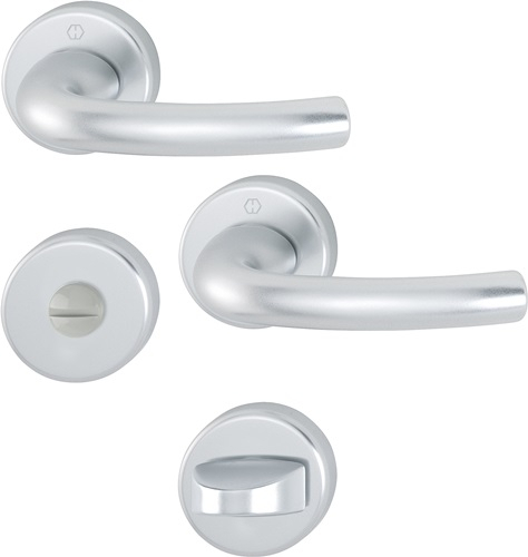 HOPPE Rosettengrt.Tôkyô 1710/42KV/42KVS Alu.F1 rd.SK/OL DIN L/R D/D - 2805646