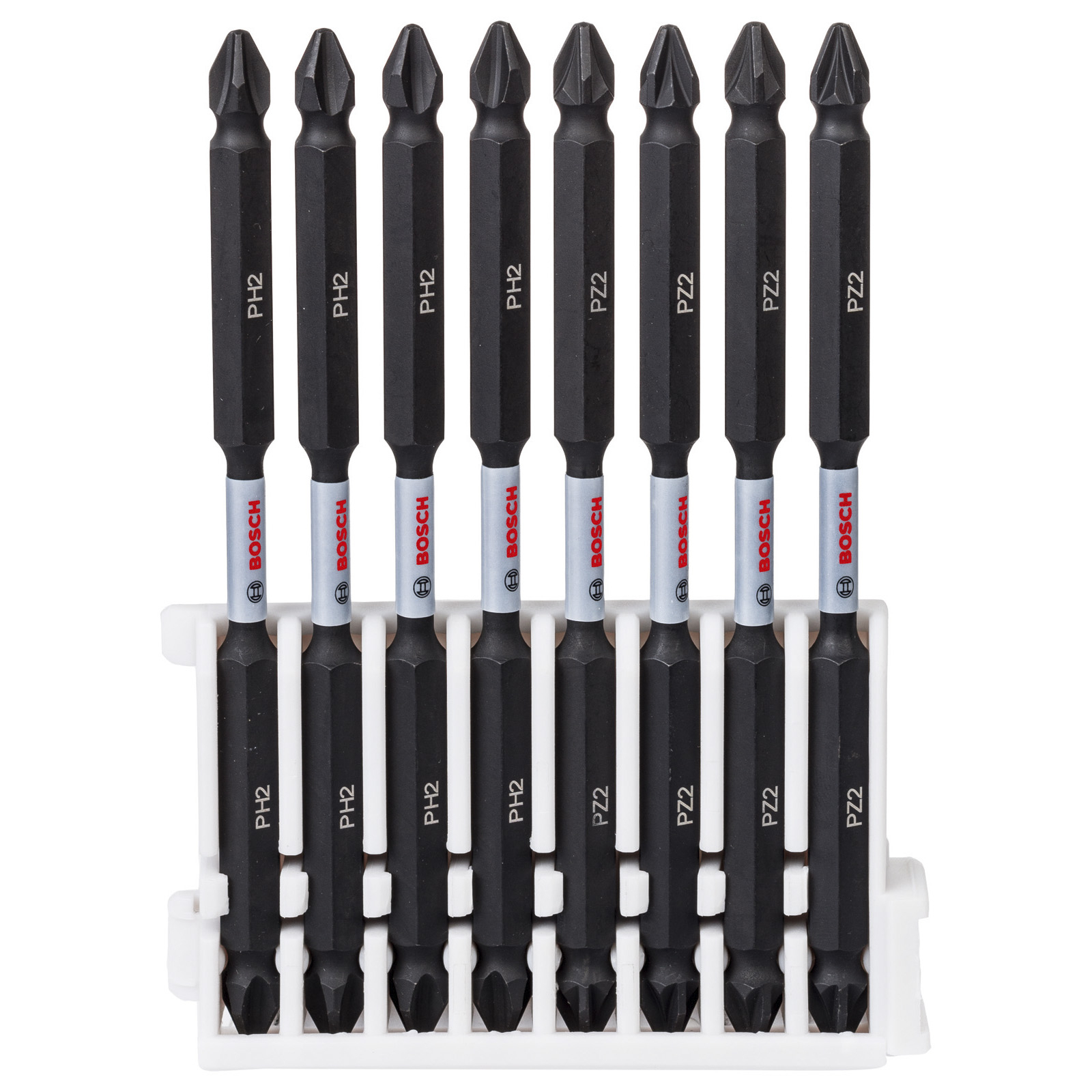 Bosch Schrauberbit-Set Impact Control mit Doppelklinge 8tlg. PH PZ 110 mm - 2608522348