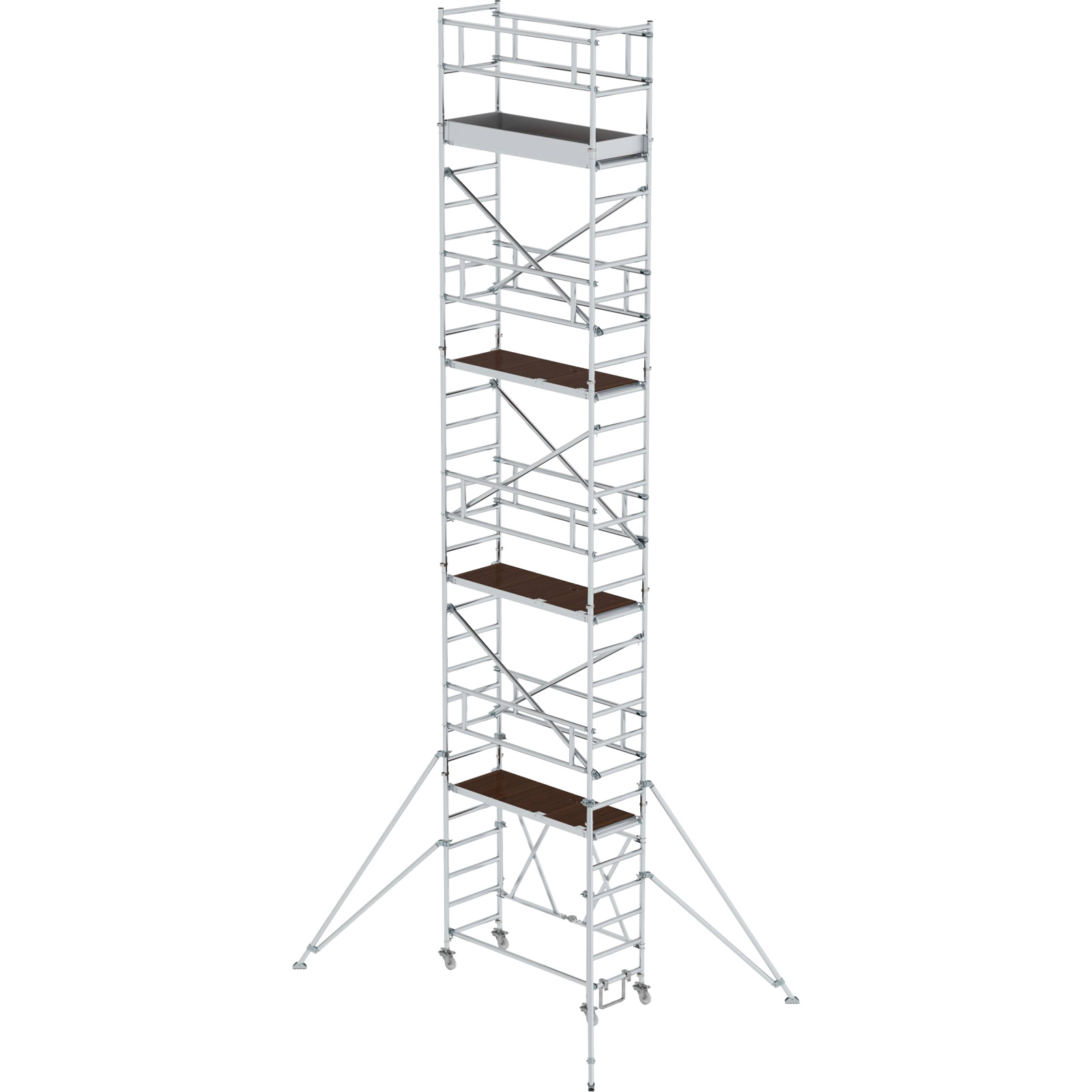 Günzburger Steigtechnik Klappgerüst 0,75 x 1,8 m mit Ausleger Plattformhöhe 7,8 m - 115179