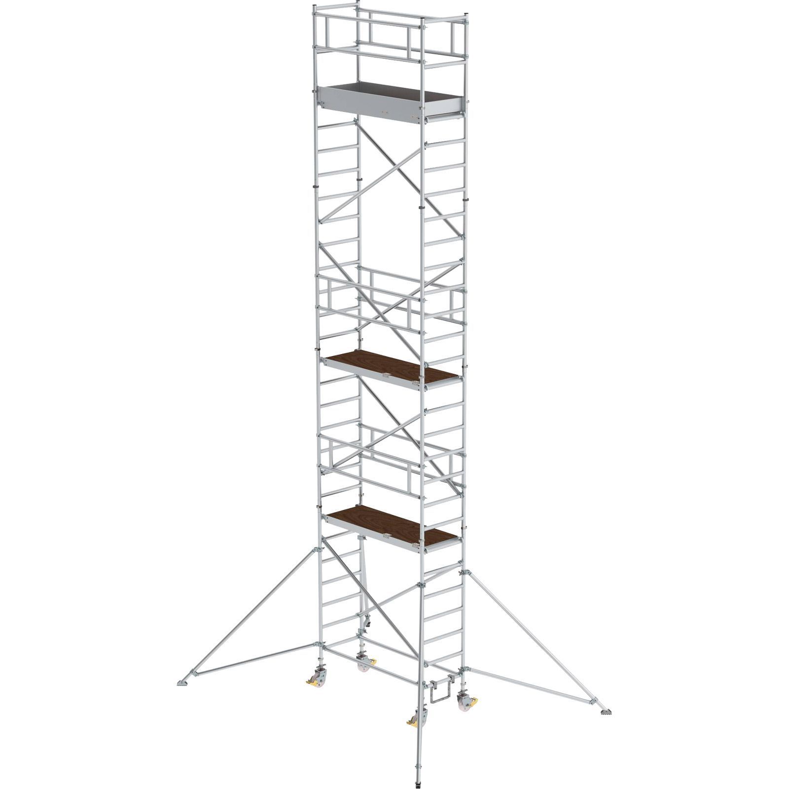 Günzburger Steigtechnik Rollgerüst 0,75 x 1,8 m mit Ausleger Plattformhöhe 7,35 m - 154746