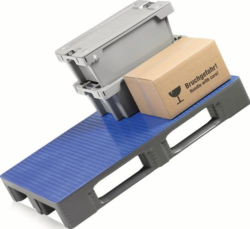 CRAEMER Kunststoffpalette L1200xB800xH160mm 3 Kufen geschl.HDPE - 87065899