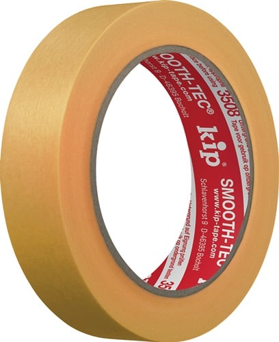 KIP Glattkreppband 3508 SMOOTH-TEC glatt gelb 50 m