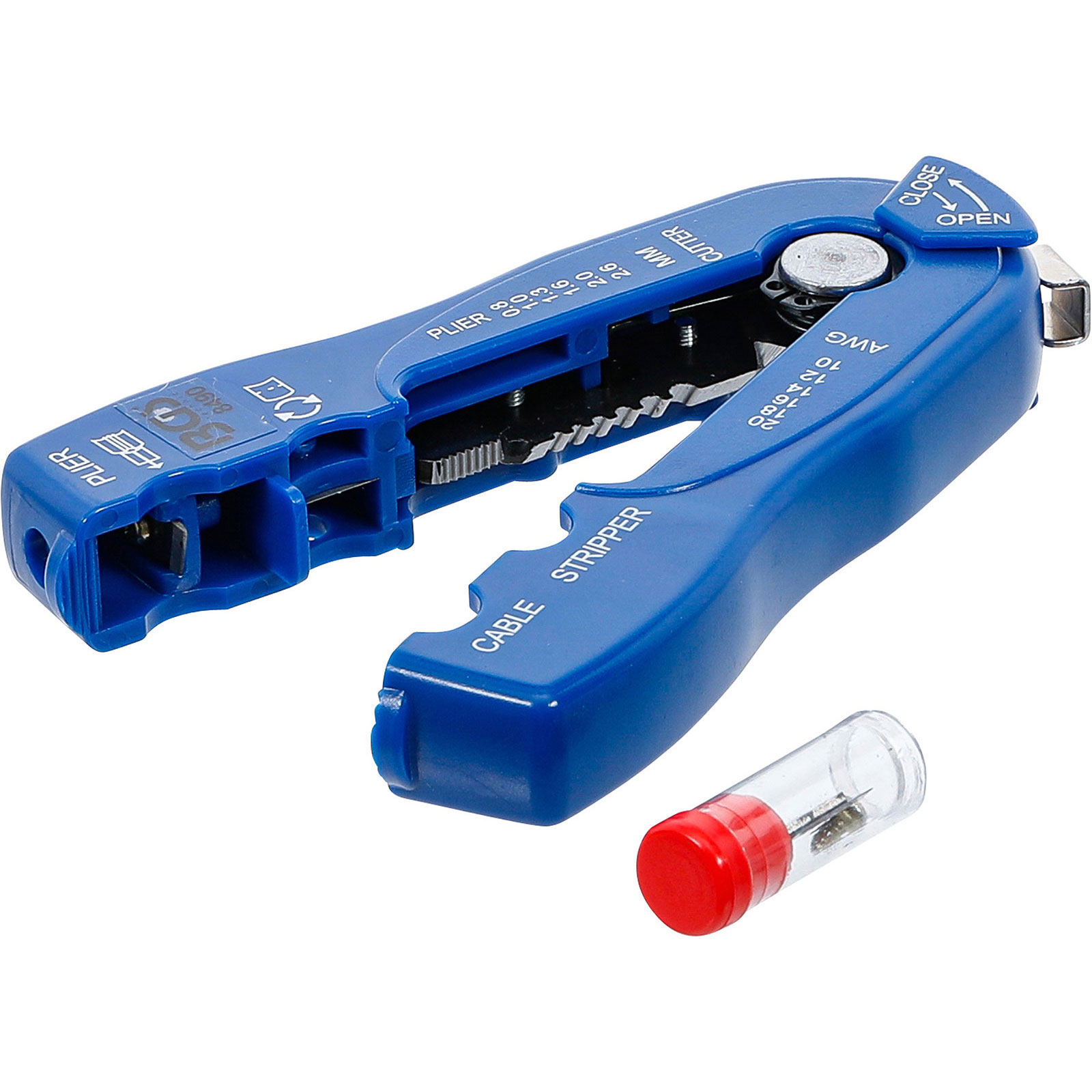 BGS Draht-/Kabel-Abisolierer "2-IN-1" 0,8 - 2,6 mm - 8490