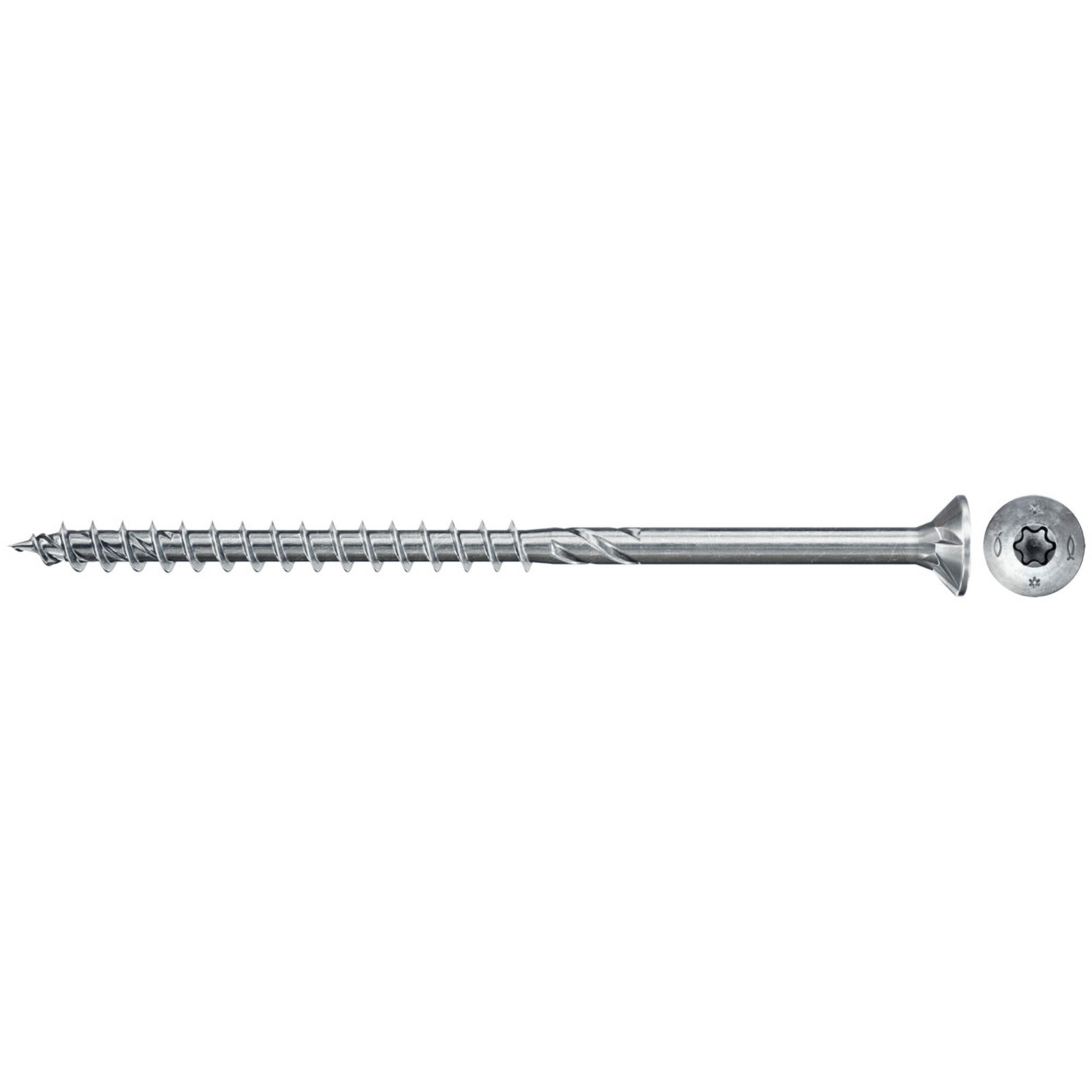 Fischer Power-Fast II FPF II CTP BC Senkkopf mit Innenstern TX30 Teilgewinde galvanisch verzinkt blau passiviert
