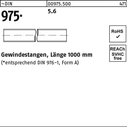 Gewindestange DIN 975 M24x 1000mm 5.6 1 Stück