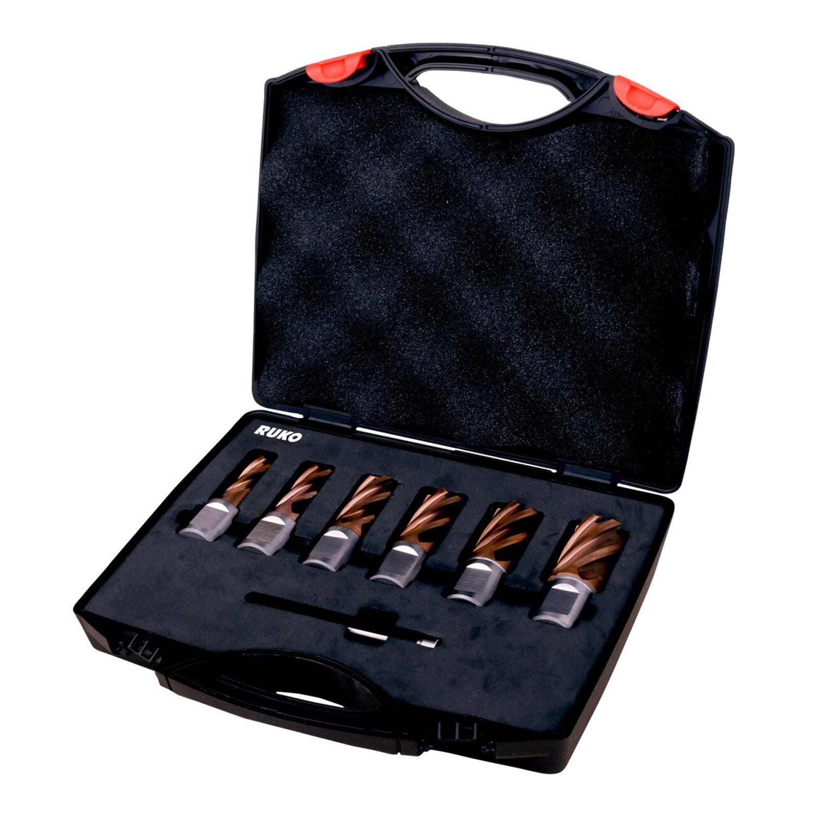 RUKO Kernbohrer-Satz HSS PerforMAX Weldonschaft (¾") Schnitttiefe 30,0 mm - 7-tlg. Ø 12 - 22 mm - 108820G