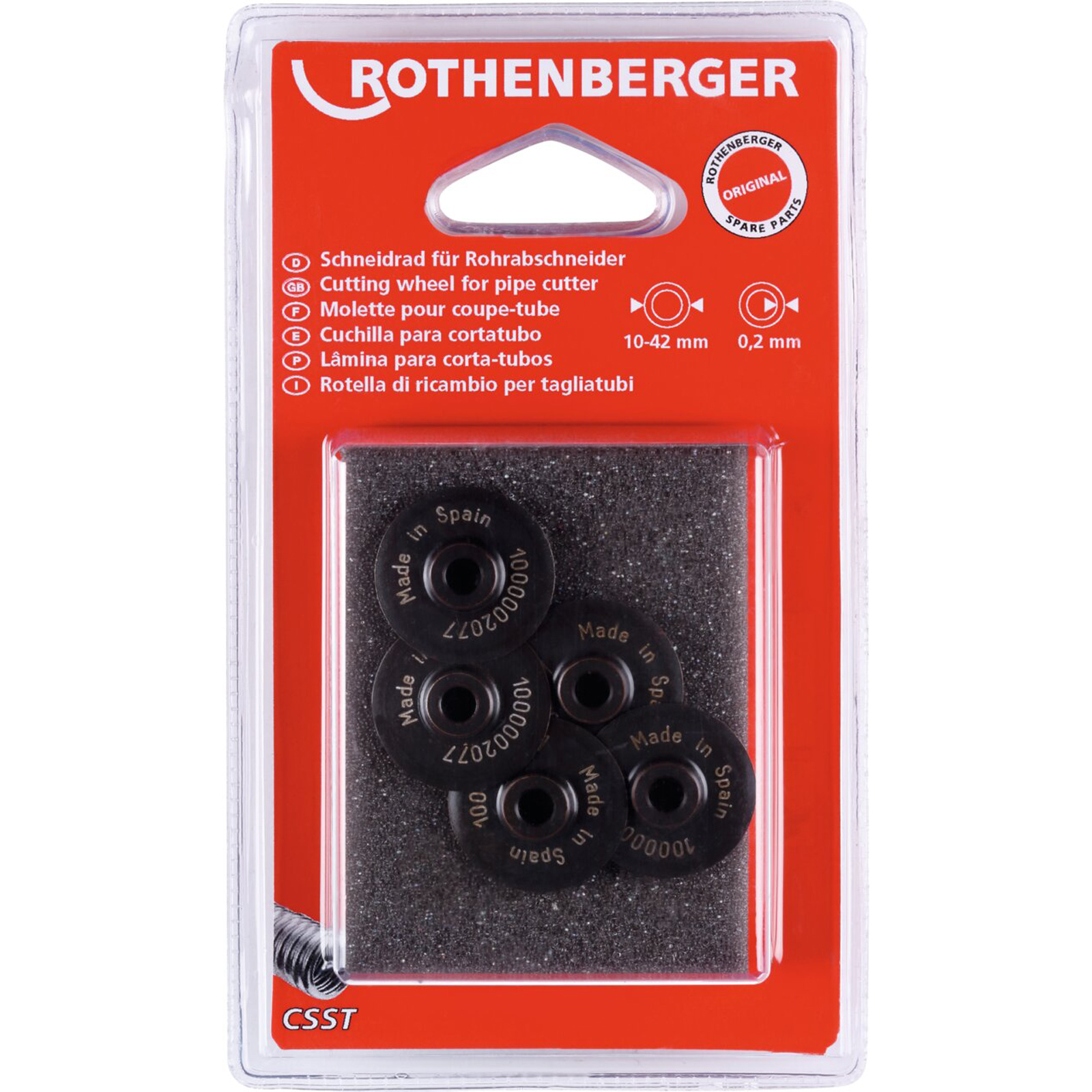 ROTHENBERGER Schneidrad CSST, Wellrohr (5 Stück)  - 1000002077