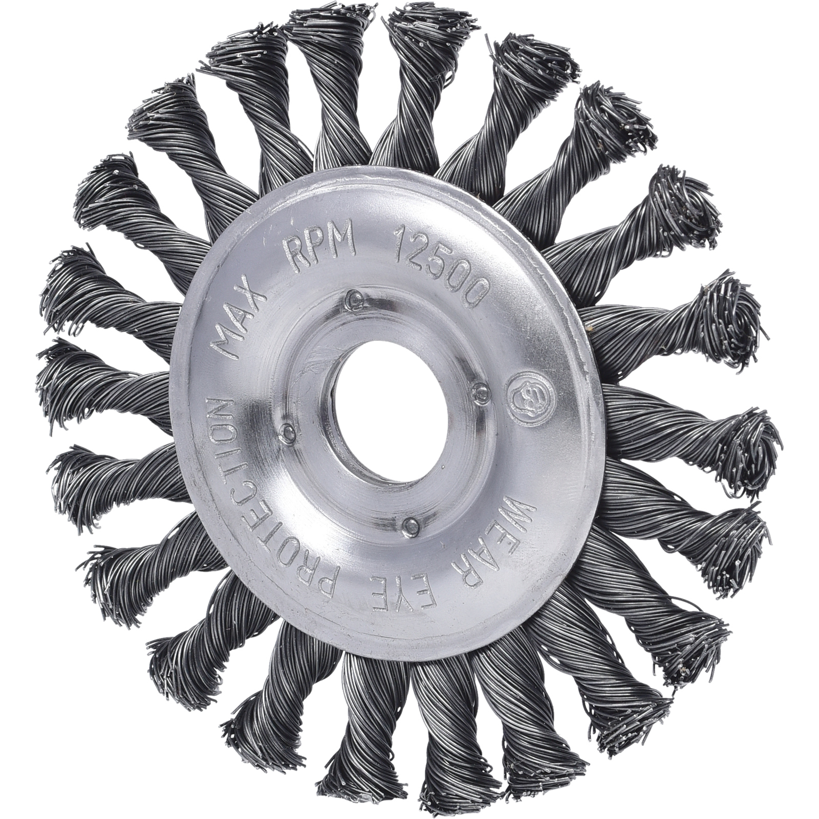 KS TOOLS Stahldrahtrundbürste 0,5 mm Ø 125 mm - 340.0043