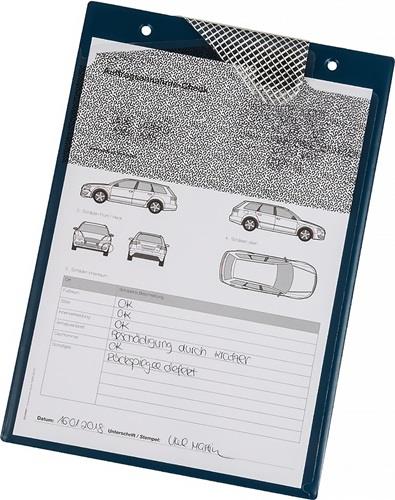 Eichner Auftragstasche mit Klettverschluss Kordel und 2 Fächern blau - 9015-00714