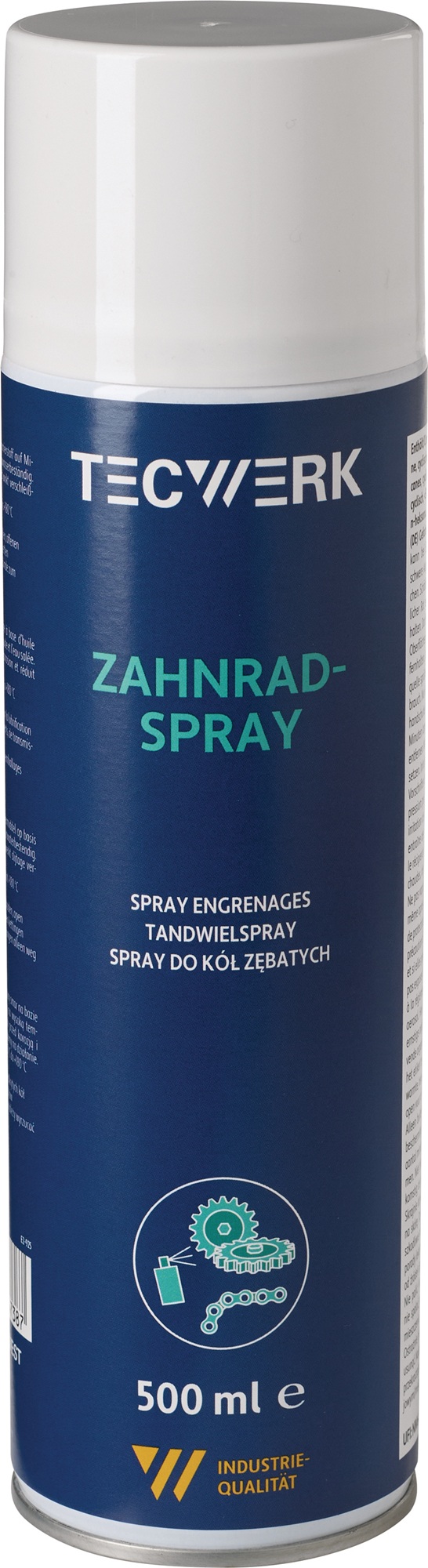 Zahnradspray 500ml schwarz Spraydose TECWERK