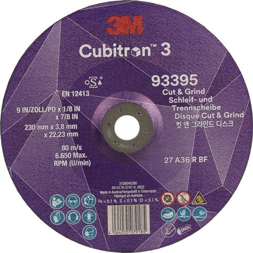Schruppscheibe Cubitron™ 3 Cut and Grind D230xS3,2mmKörnung 36+ gekr.Cubitron™ 8