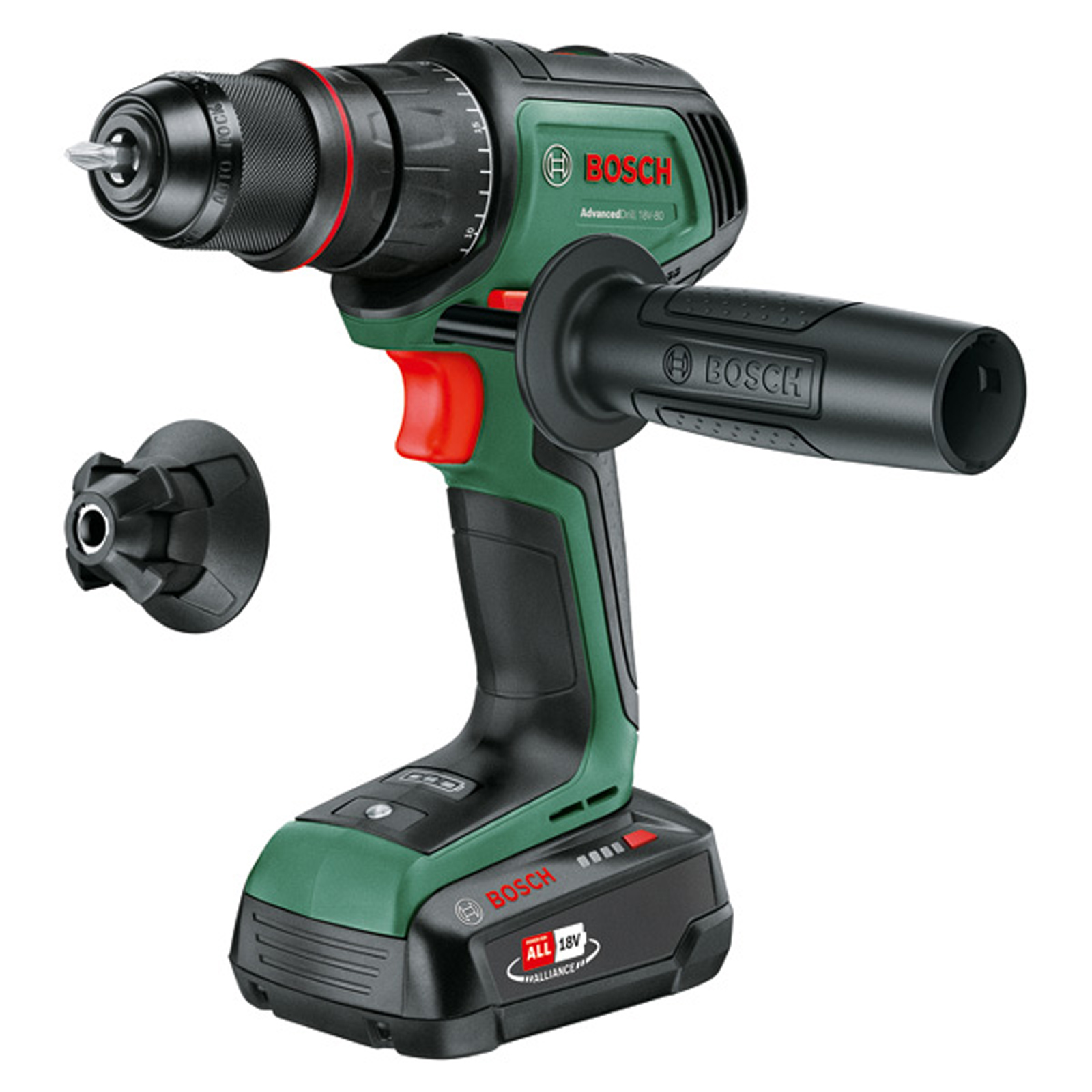 Bosch Akku-Bohrschrauber AdvancedDrill 18V-80 QuickSnap,1 x Akku PBA 18V 2.5Ah
