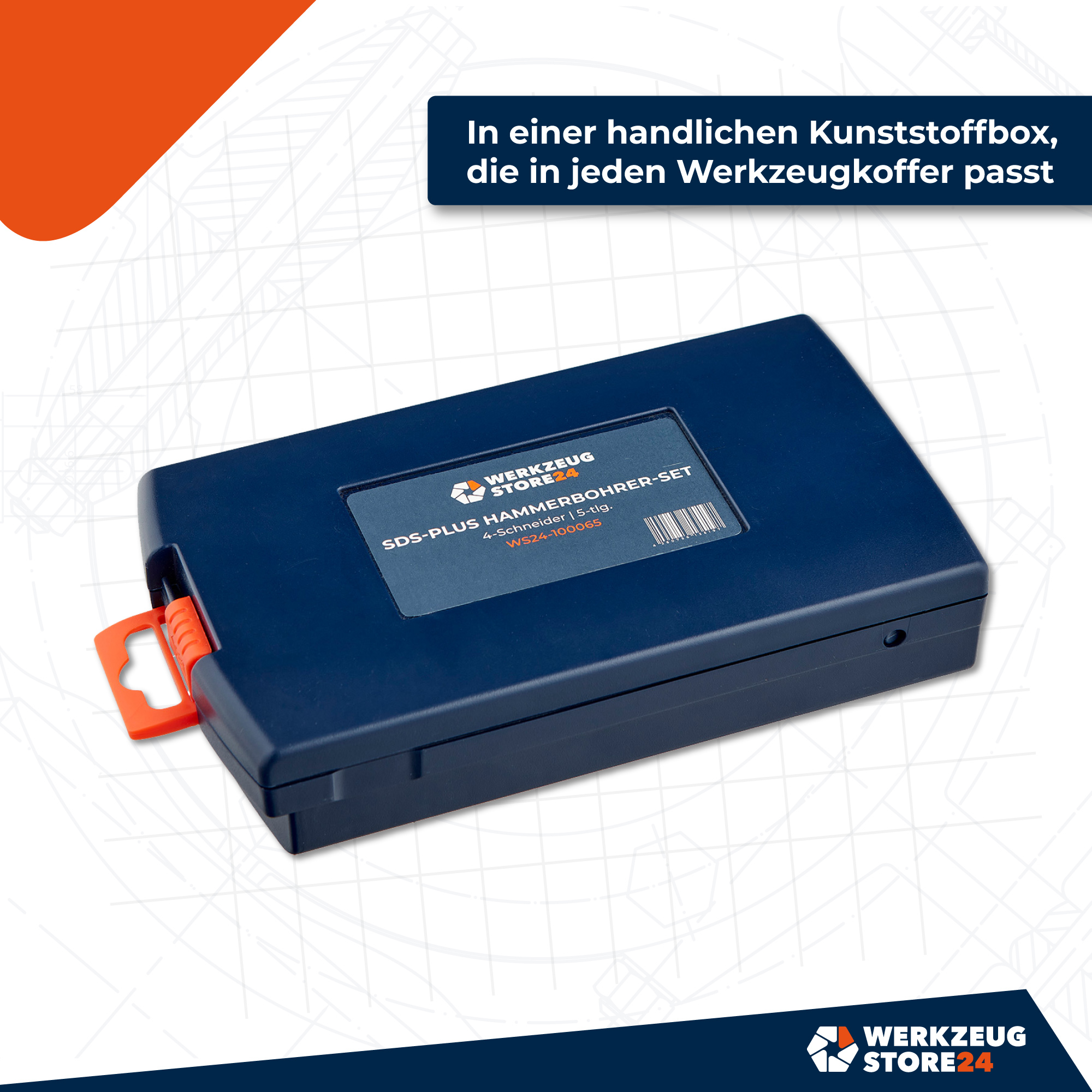 WS24 SDS-PLUS Hammerbohrersatz 4 -Schneider 5 tlg.  - WS24-100065