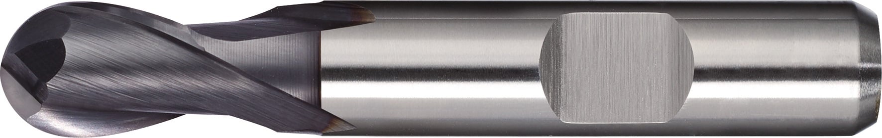 Vollradiusfräser D.8mm Einsatz-L.17mm HSS-Co8 TiCN Weldon Z.2 ext.kurz TECWERK