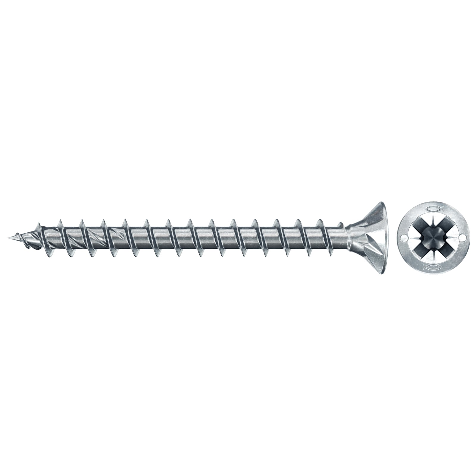 fischer Spanplattenschraube PowerFast FPF II CZF 3,5 x 35 BC 400 Senkkopf Kreuzschlitz PZ Vollgew. - 577636