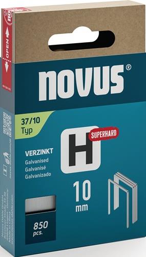 Feindrahtklammer H Typ 37 Klammer-B.10,6mm 10mm 0,75mm superhart 850 St.NOVUS