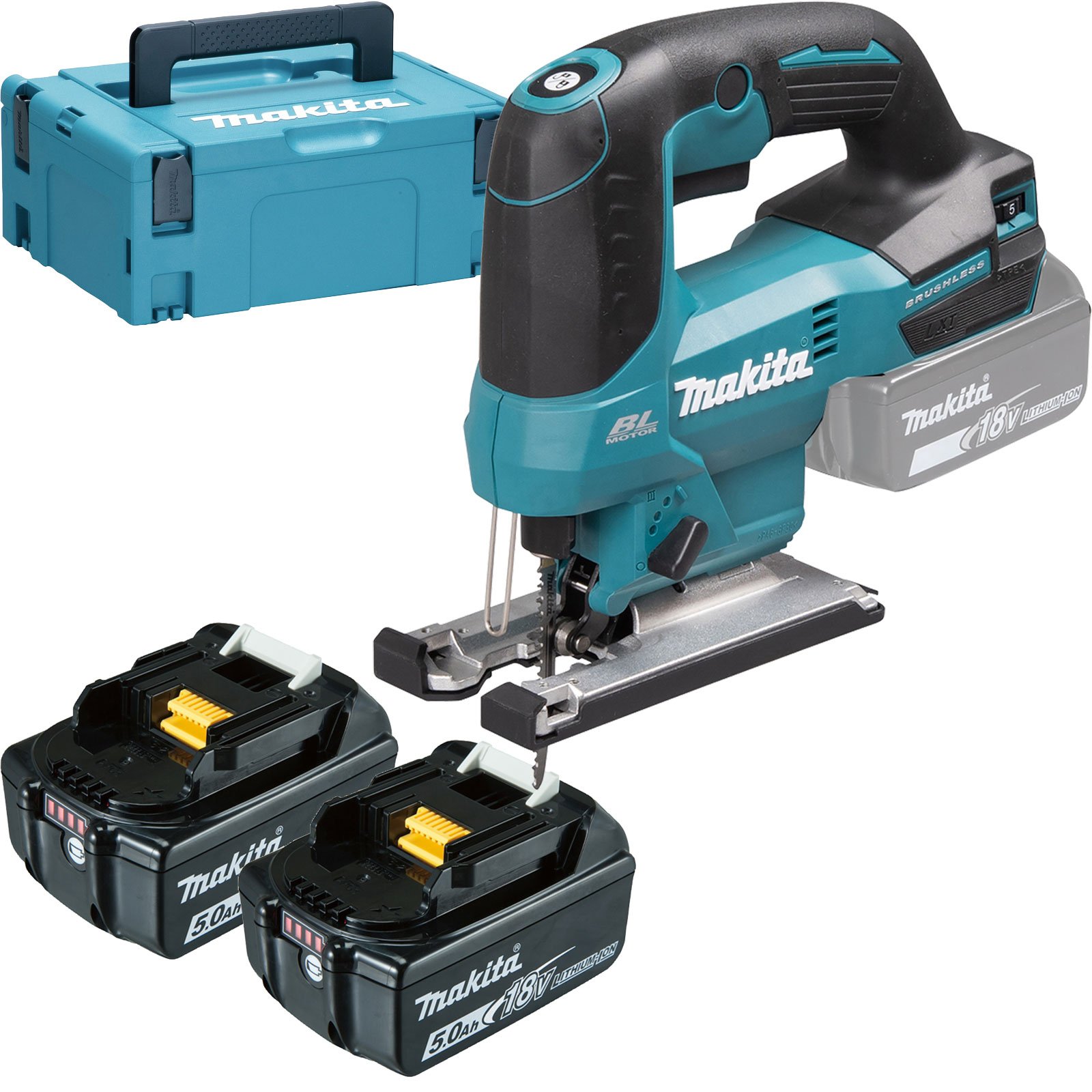 Makita DJV184RTJ Akku-Pendelhubstichsäge / 2x 5,0 Ah im Makpac