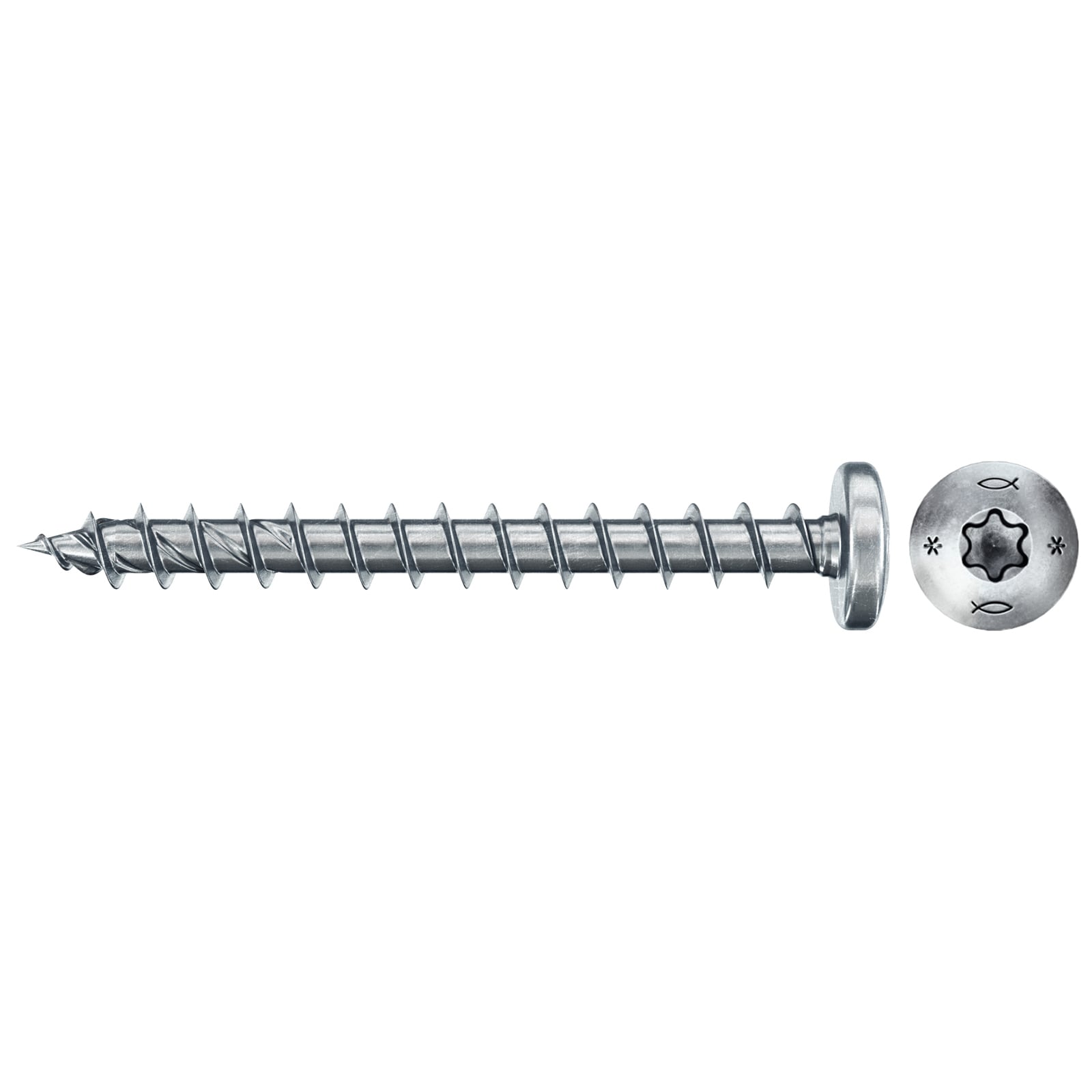 fischer Spanplattenschraube PowerFast FPF II PTF 4,5 x 50 BC 350 Panhead Innenstern TX Vollgew. - 578568