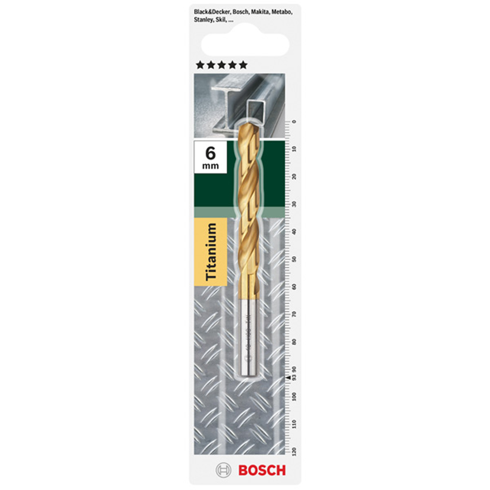 Bosch Metallbohrer HSS-TiN DIN 338 D= 13,0 mm L= 151 mm - 2609255112