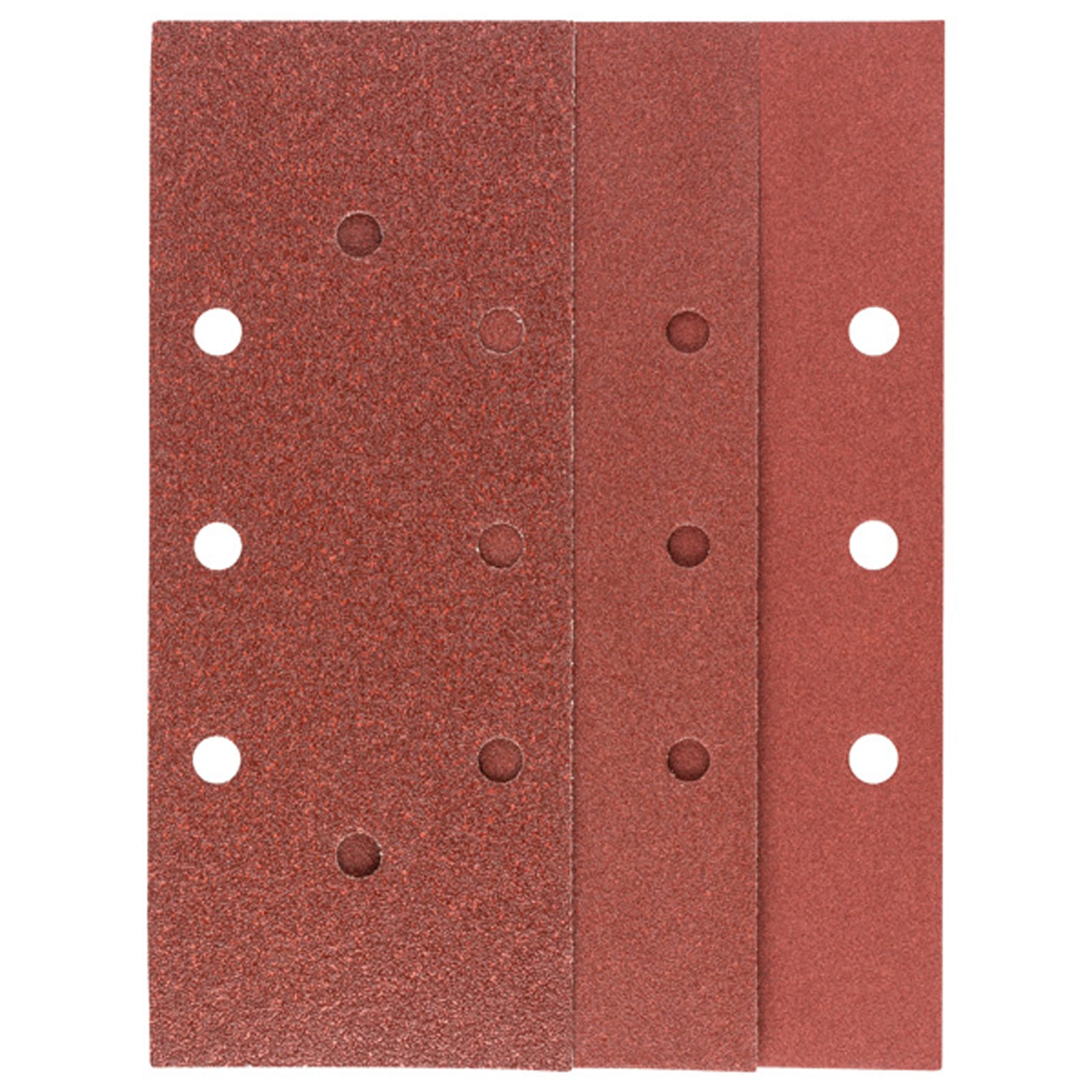 Bosch Schleifblatt-Set für Schwingschleifer K=60/120/180 93 x 230 mm 8 Loch 10-tlg. - 2609256B07