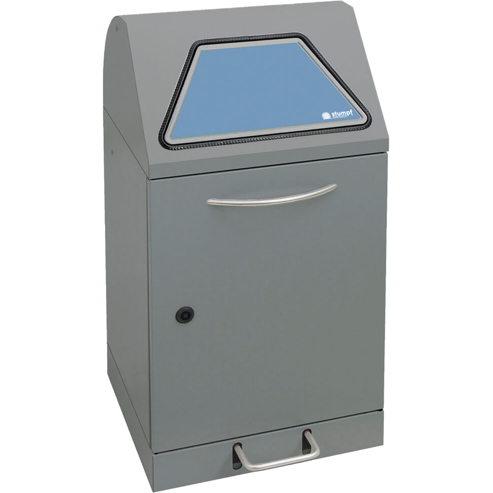 Stumpf Abfalltrennung Modul-Vario 45 graualu-struktur ProSlide-System 45l + Trethebel - 625-045-1-1-100