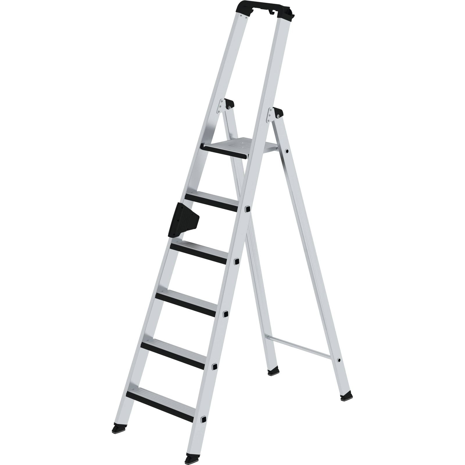 Günzburger Steigtechnik Stufen-Stehleiter einseitig begehbar mit clip-step relax 6 Stufen - 042106