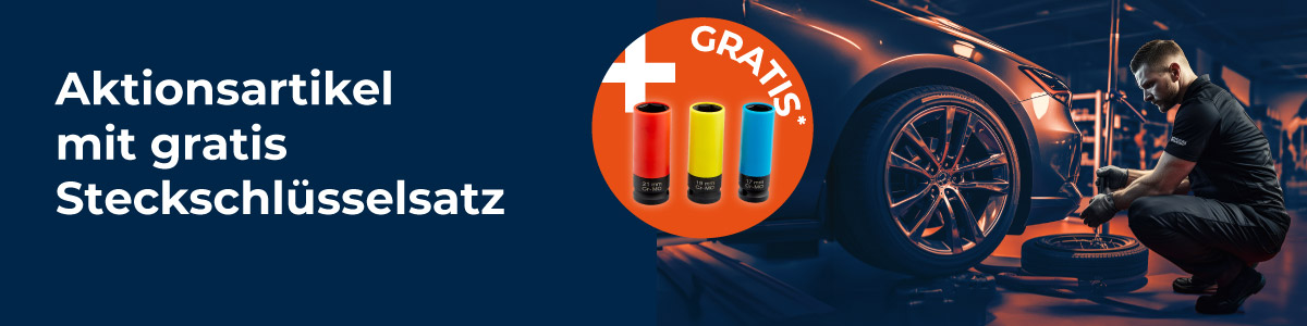 Reifenwechsel leicht gemacht – Gratis Stecknuss-Set zu ausgewählten Produkten