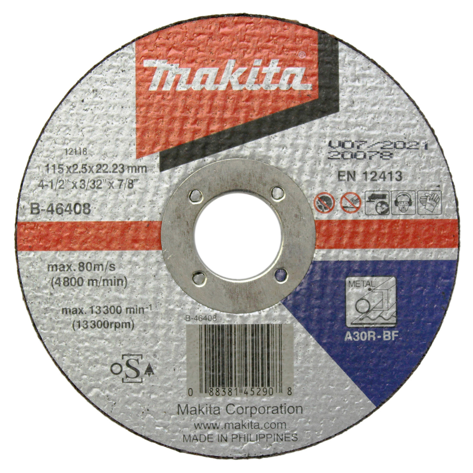 Makita Trennscheibe 115x2,5 mm Stahl - B-46408