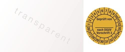 Mehrjahresprüfplakette B25xL60mm J.2026-2035 Folie