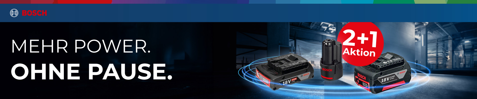 Bosch Aktion mit 2+1 gratis Angebot auf Zubehör