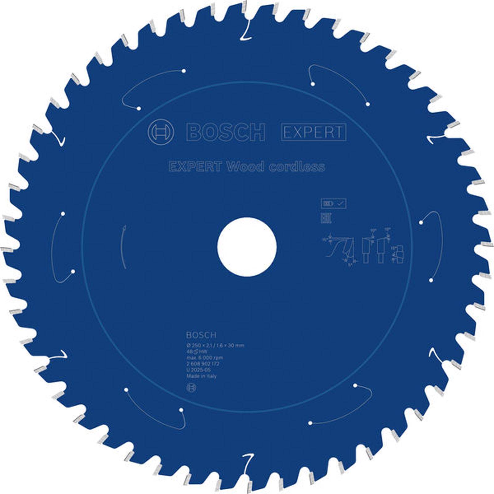Bosch EXPERT Wood Kreissägeblatt 250x30 mm Z48 - 2608902172