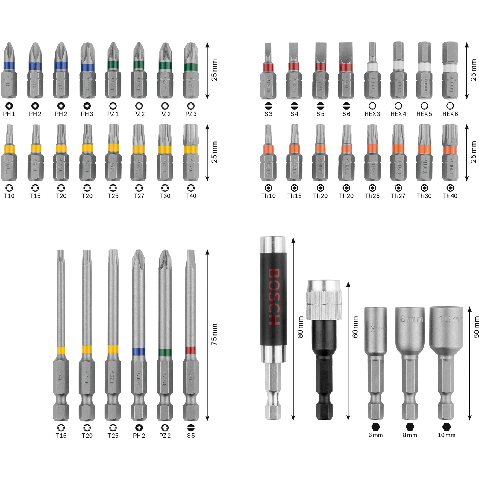 Bosch Bit- und Steckschlüssel-Set 43tlg. - 2607017164