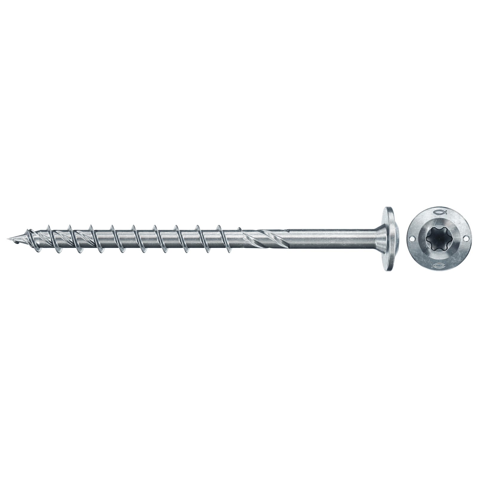 fischer Spanplattenschraube PowerFast FPF II WTP 6,0 x 80 BC 26 Tellerkopf Innenstern TX Teilgew. - 577828