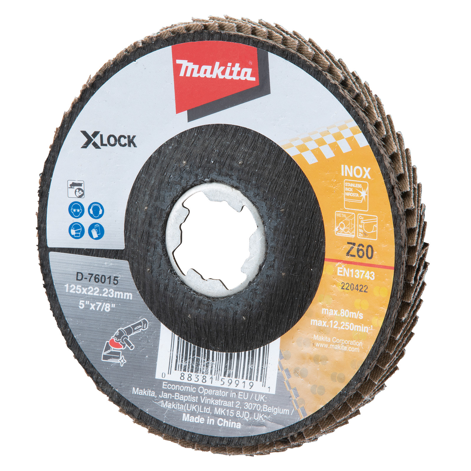 Makita Fächerschleifscheibe 125 mm Z60 - D-76015