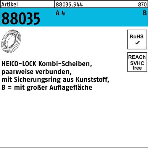 Kombischeibe R 88035 HKB- 8S A 4 200 Stück HEICO