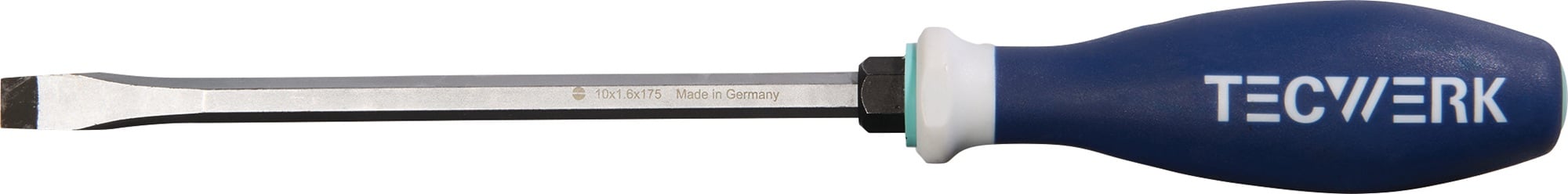 Schraubendreher Schneiden-B.10mm Klingen-L.175mm 3K-Griff 6-KT.-Kl./Ans.TECWERK
