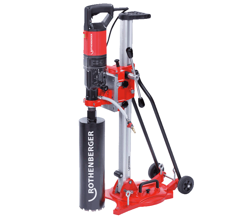 Rothenberger Kernbohrmaschine mit Führungssystem