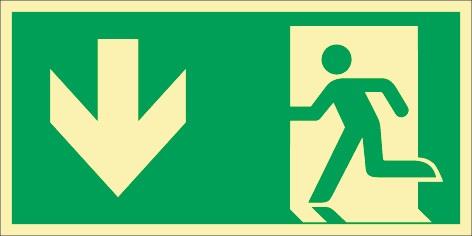 Rettungszeichen DIN EN ISO 7010 L297xB148 mm - 9301KHL148