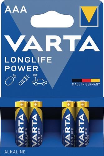 VARTA Batterie Longlife Power 1,5 V AAA-AM4-Micro 1.240 mAh LR03 4903 - 4903121414
