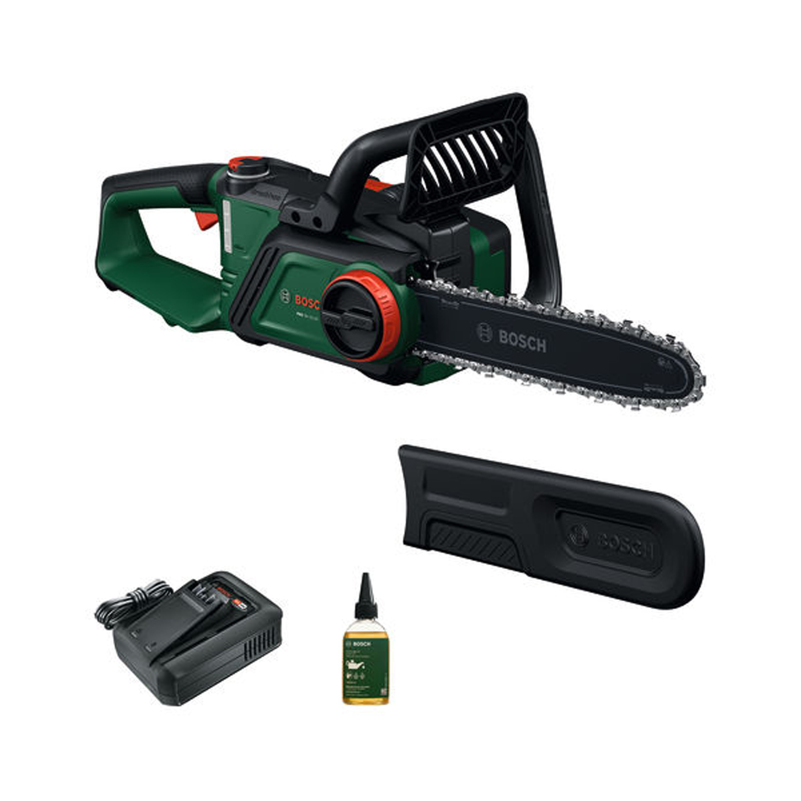 Bosch Akku-Kettensäge PKE18V-30-28 / 1x Akku PBA 18V 4.0Ah + Ladegerät - 06008B8B00