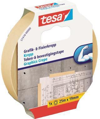 tesa Fixierband 57416-00000 19mmx25m Papier beige