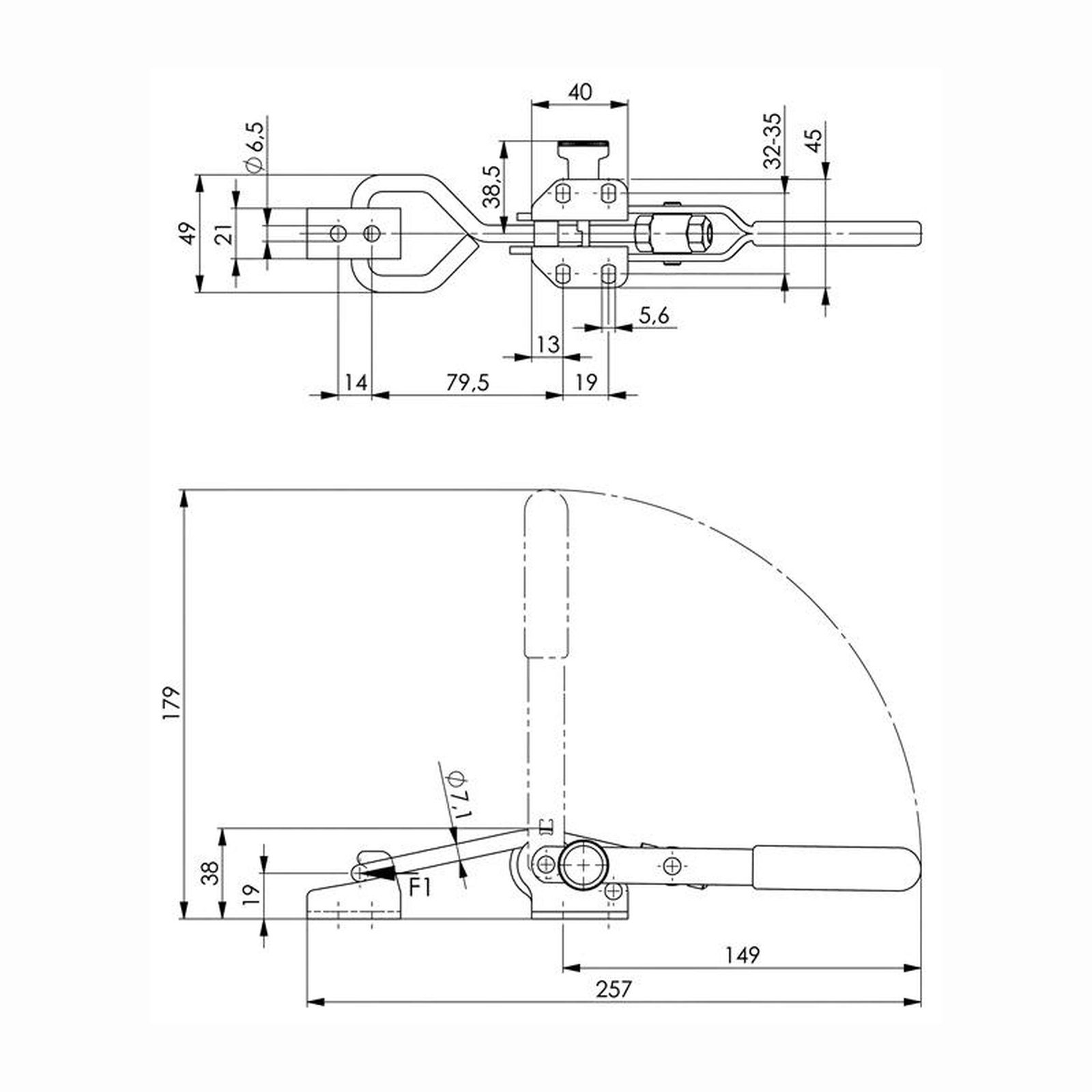 AMF Verschlussspanner Nr. 6847SU Größe 3 - 91470