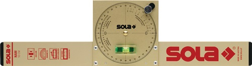 SOLA Neigungswasserwaage NAM 50 T 50cm Alu.gold m.Magnet - 1484501