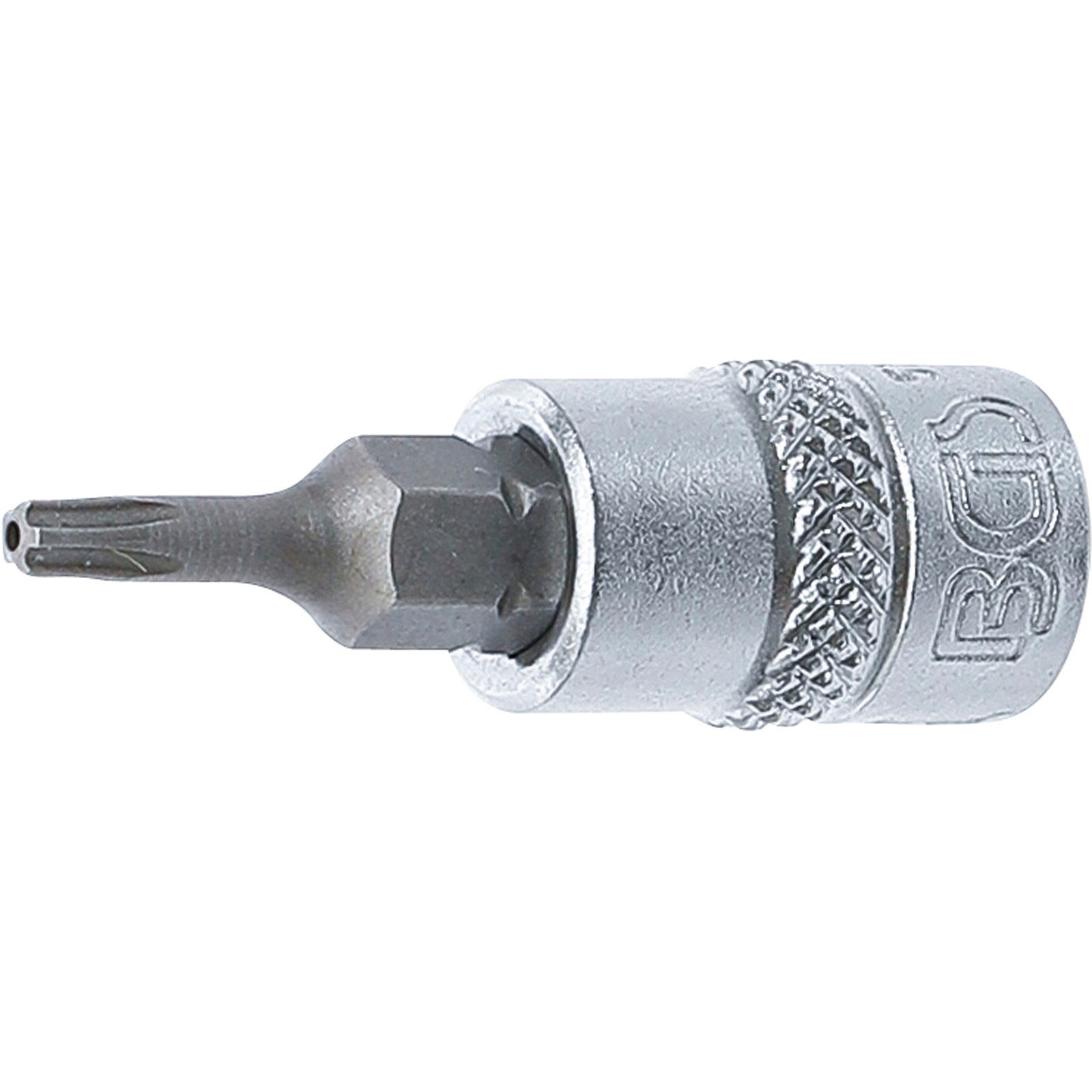BGS Bit-Einsatz Antrieb Innenvierkant 6,3 mm (1/4") TS-Profil (für Torx Plus) mit Bohrung TS10 - 5184-TS10