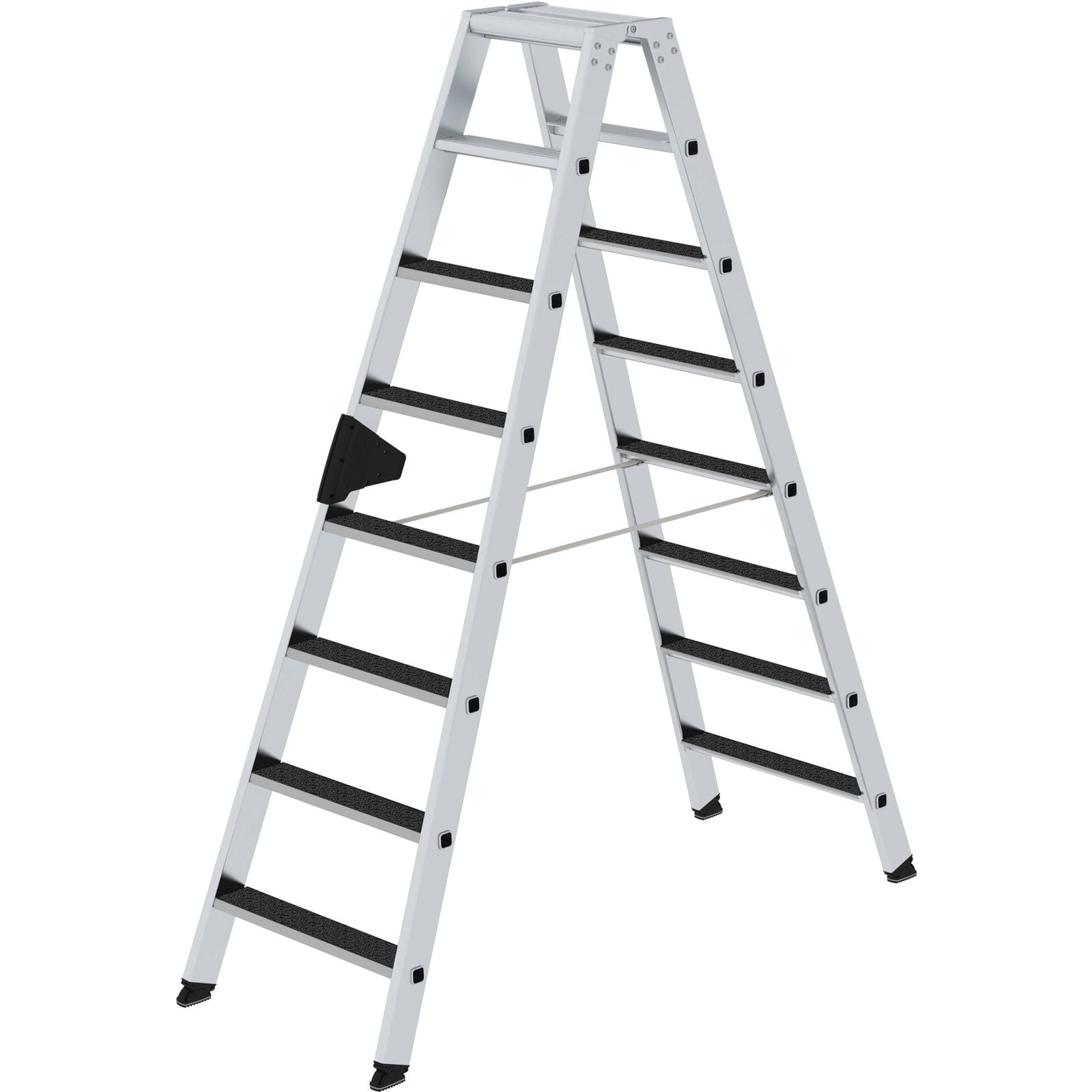 Günzburger Steigtechnik Stufen-Stehleiter beidseitig begehbar mit clip-step R13 2 x 8 Stufen - 041641