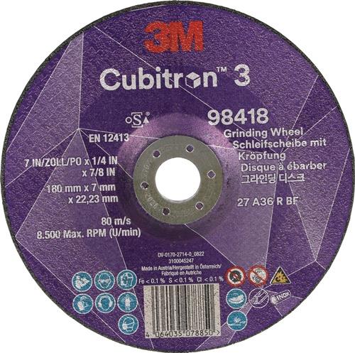 Schruppscheibe Cubitron™ 3 D180xS7mmKörnung 36+ gekr.3M™ Cubitron™ 4
